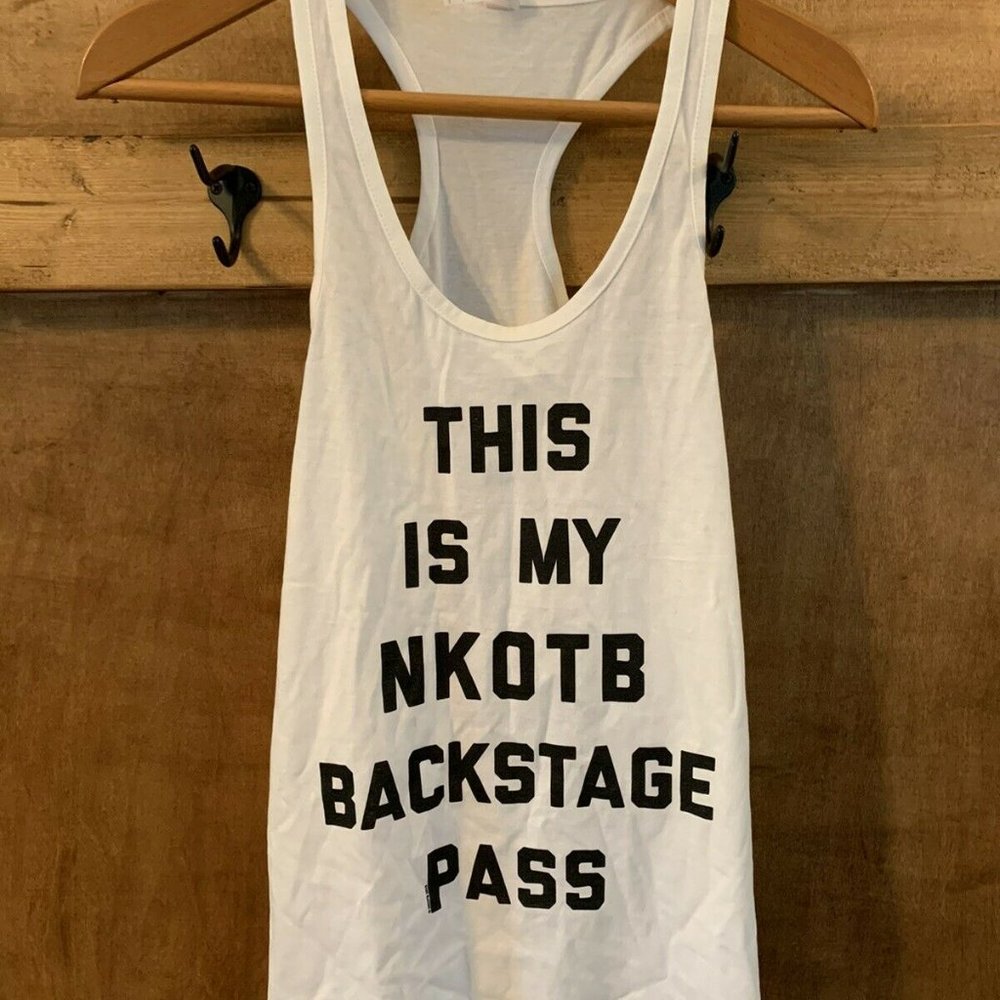 NWOT New Kids on the Block This is my NKOTB Backstage Pass Tank Top Size M